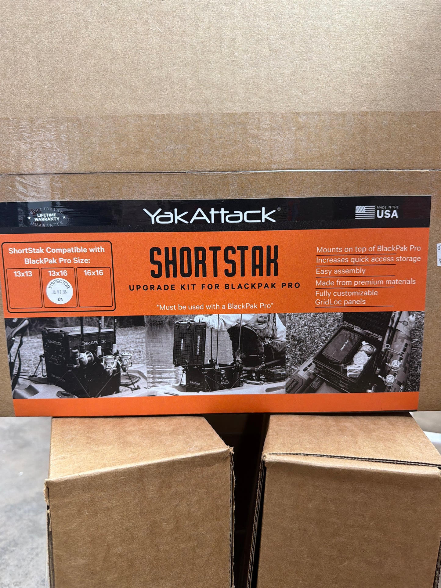 13x16 ShortStak Upgrade Kit for BlackPak Pro, Black