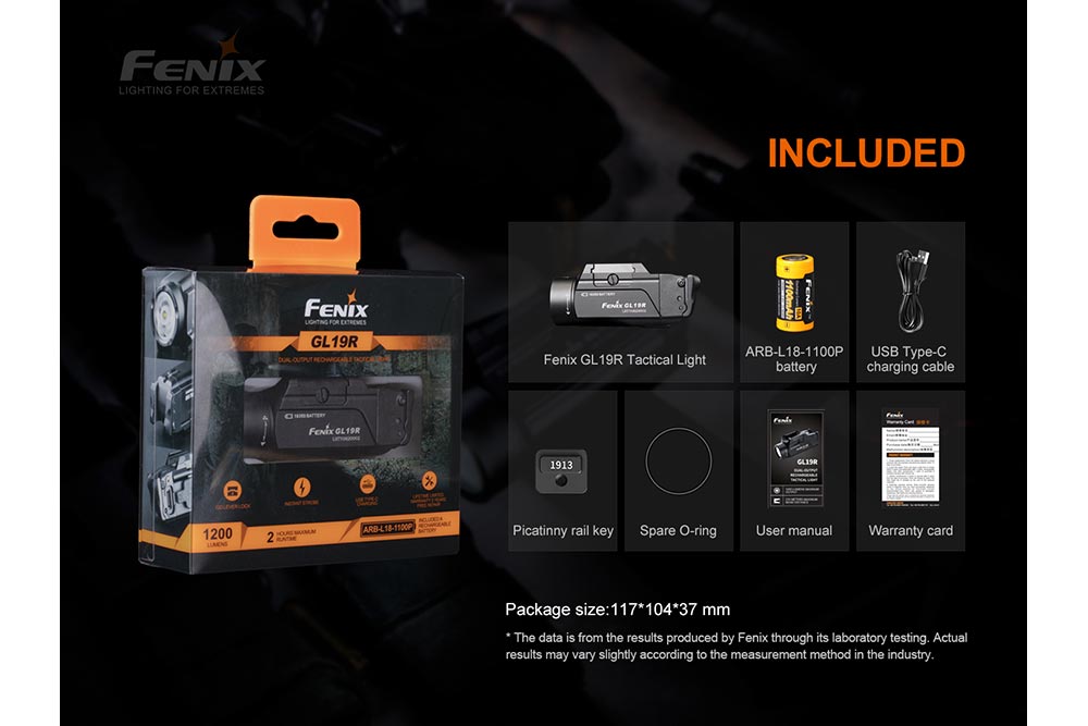 Fenix GL19R Rechargeable Tactical Light - Discontinued