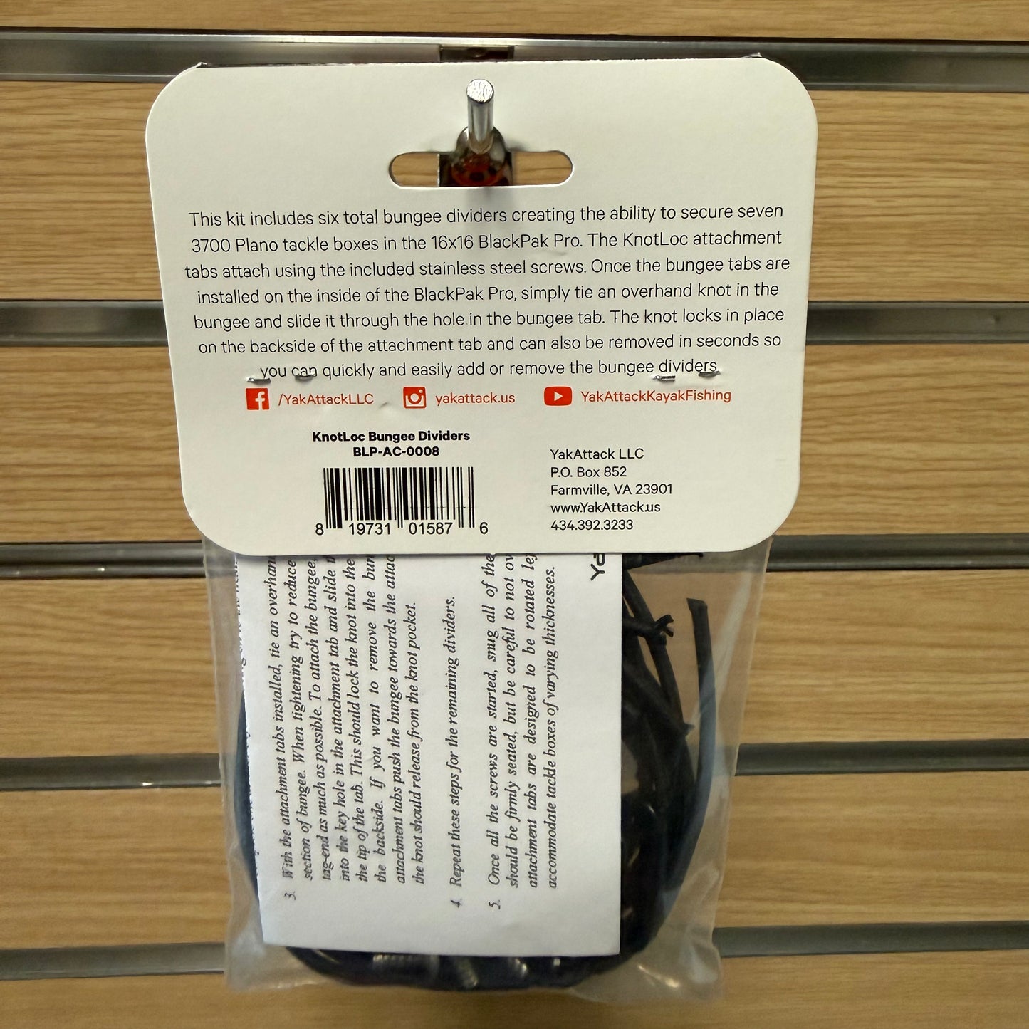 YakAttack KnotLoc Bungee Dividers