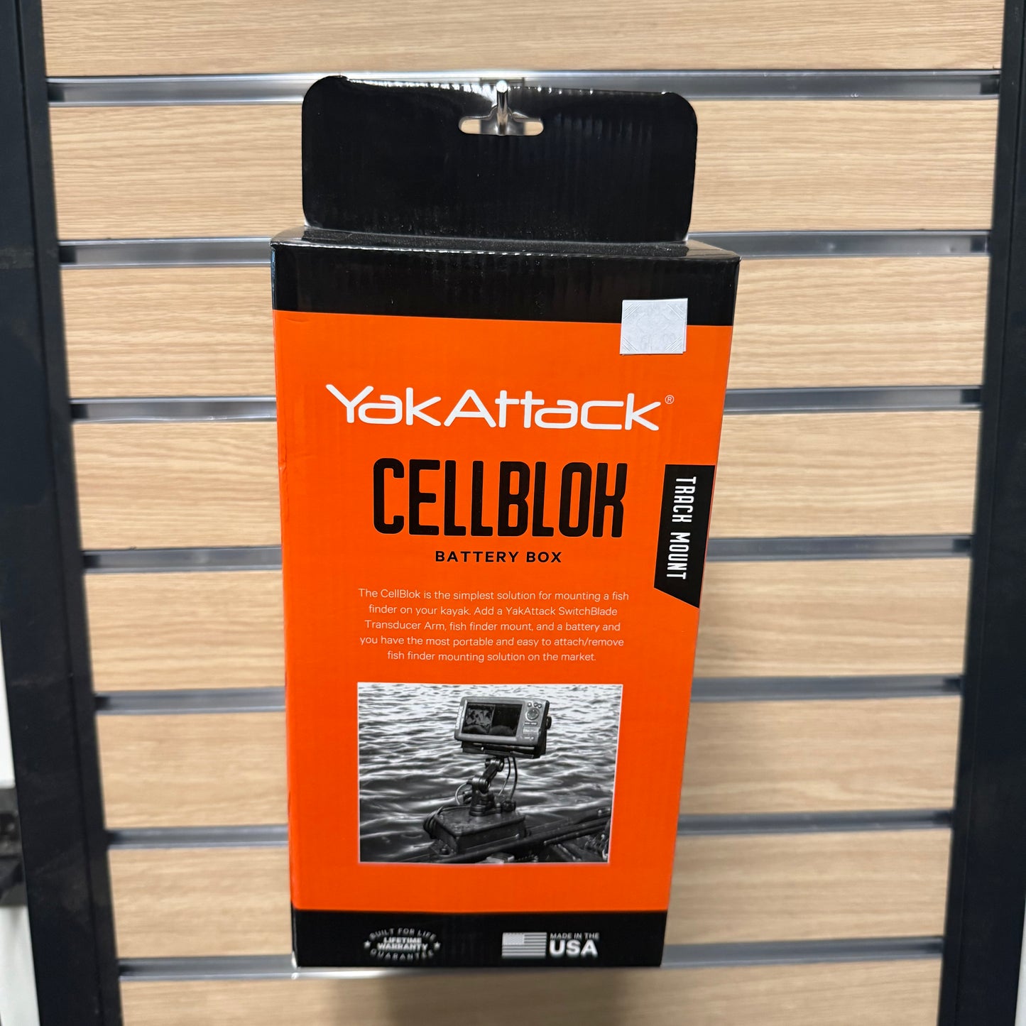 YakAttack CellBlok, track mounted, accepts 7.2Ah and 9Ah batteries, Includes box and Hardware