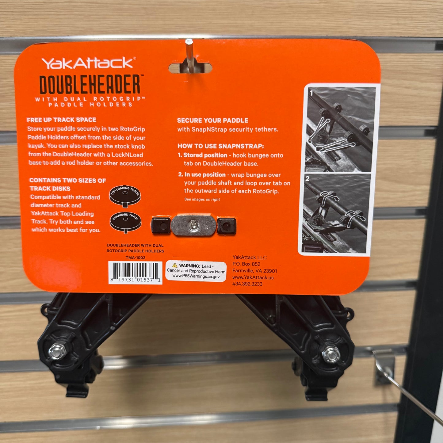 YakAttack DoubleHeader with Dual RotoGrip Paddle Holders