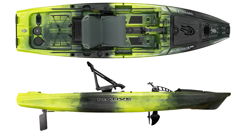 Native TitanX Propel 12.5 Kayak - Gator Green