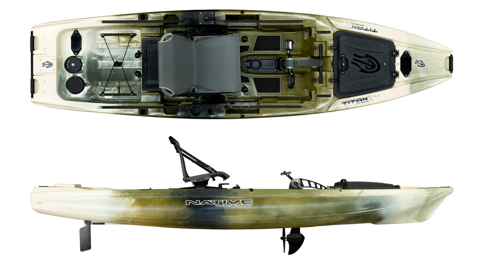Native TitanX Propel 12.5 Kayak - Hidden Oak