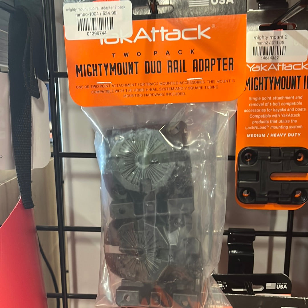 YakAttack Mighty Mount Duo Rail Adapter 2 Pack