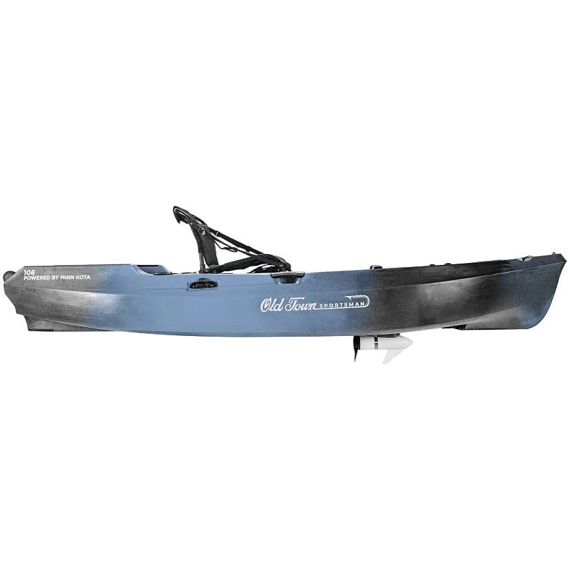 Old Town Sportsman 106 Powered by Minn Kota Kayak - Steel Camo