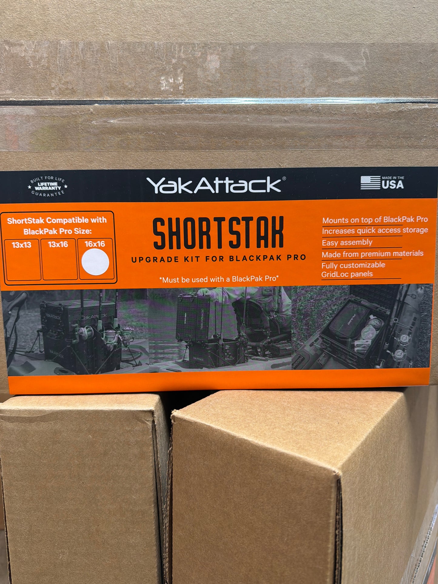 16x16 ShortStak Upgrade Kit for BlackPak Pro, Black