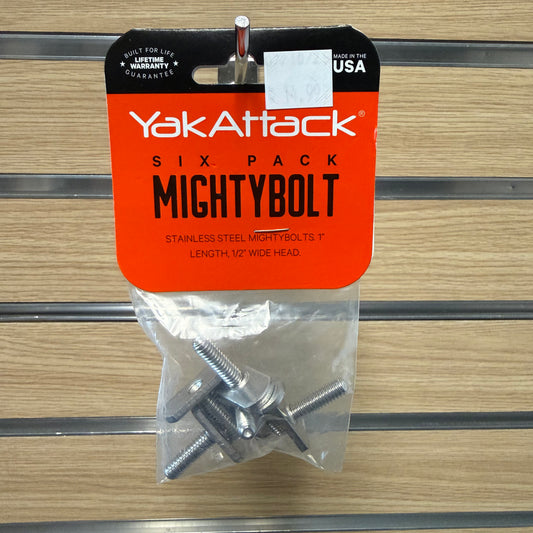 YakAttack MightyBolt, 1" lg - 1/2 wide, 6 pack