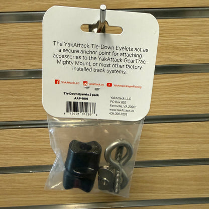 YakAttack Tie-Down Eyelet, Track Mount, 2 pack