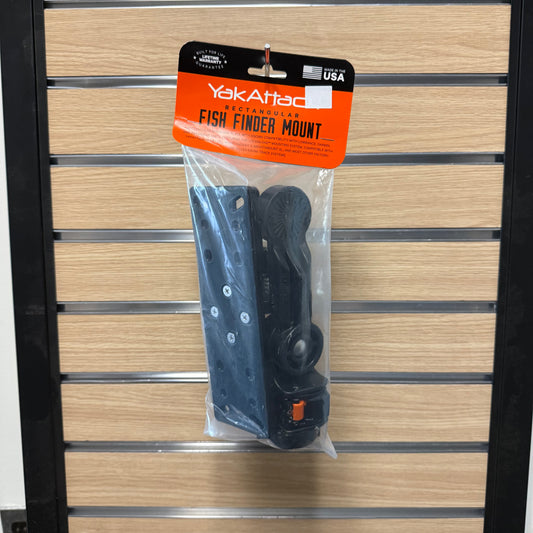 YakAttack Rectangular Fish Finder Mount with Track Mounted LockNLoad™ Mounting System