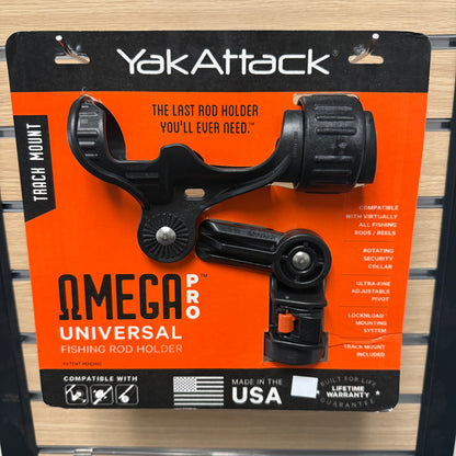 YakAttack Omega Pro Rod Holder with LockNLoad Track Mounting Base