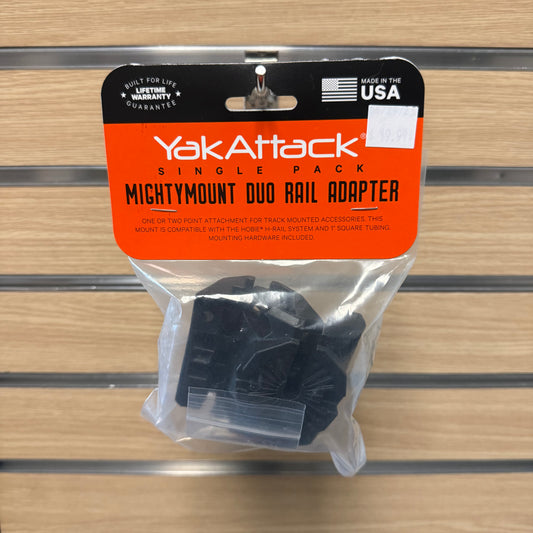 YakAttack MightyMount Duo Rail Adapter - Single Pack, Compatible with Hobie H-Rail