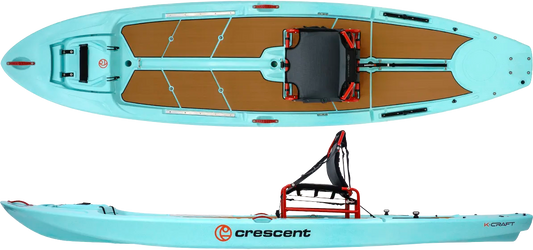 Crescent K-Craft Hybrid Kayak - Seafoam