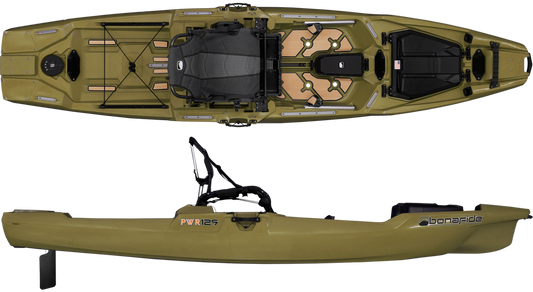 Bonafide PWR 129 Kayak - Olive
