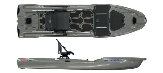 Bonafide XTR 130 Kayak - Top Gun Grey