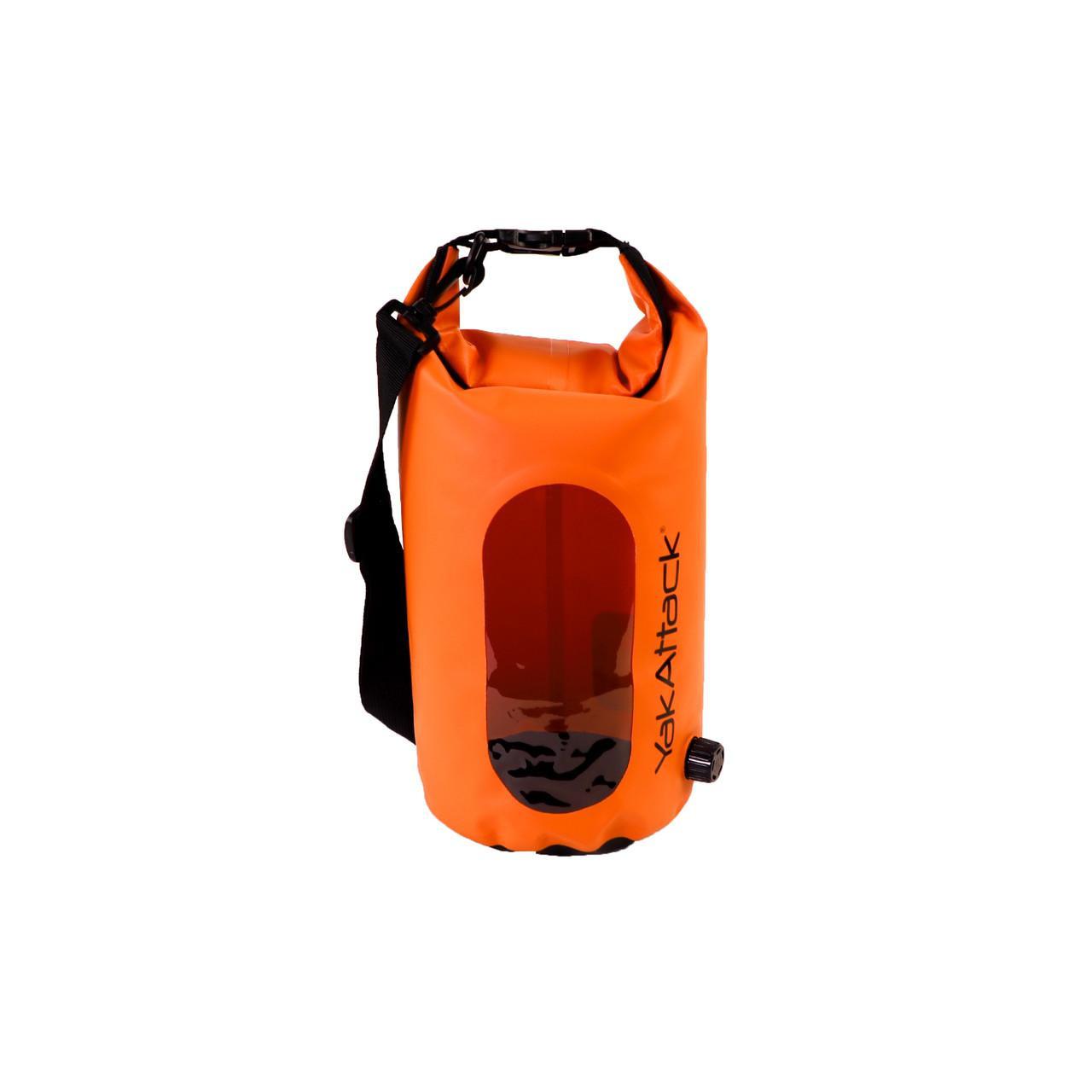 YakAttack 5L Roll-Top Drybag with Air Valve - Orange