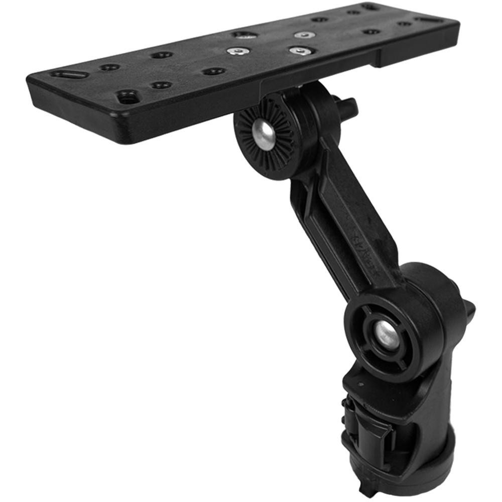 YakAttack Fish Finder Mount W/LockNLoad Mounting System, Large Rectangular Base, 4" ext